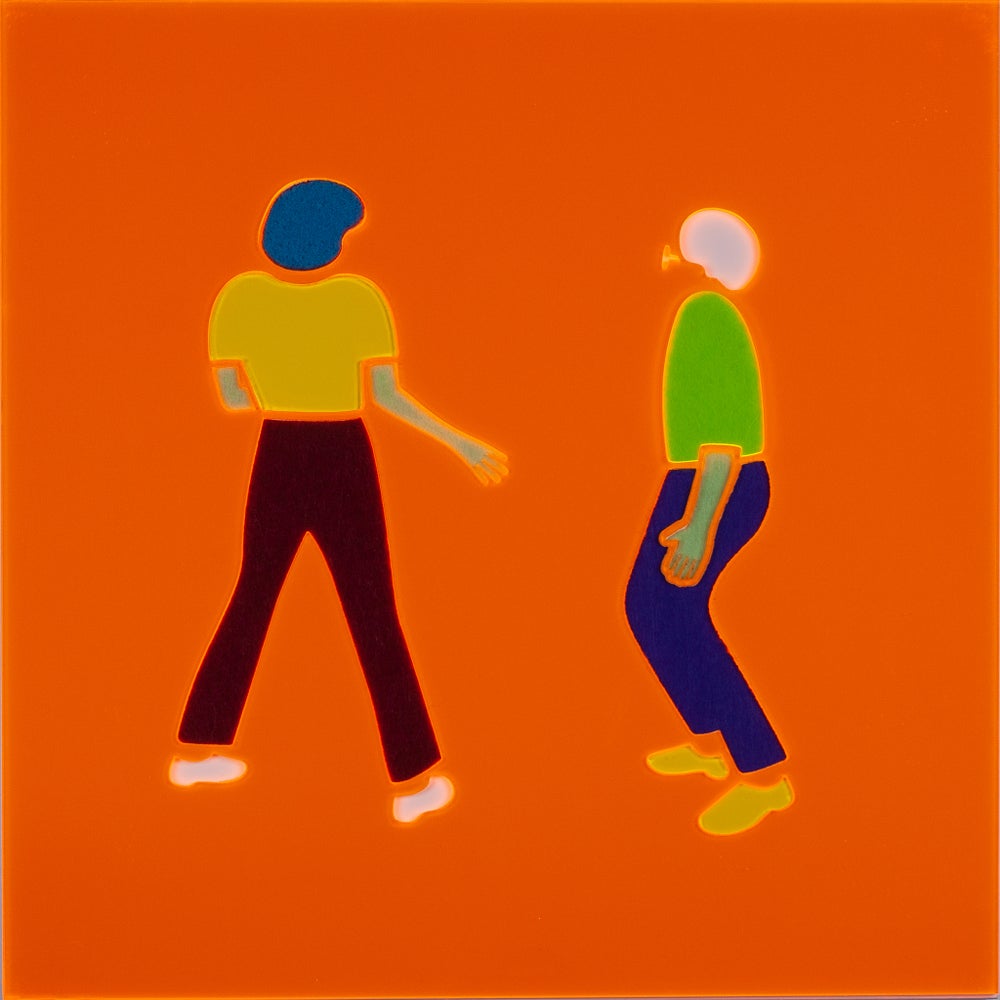 Awkward Dance (orange, yellow and green)