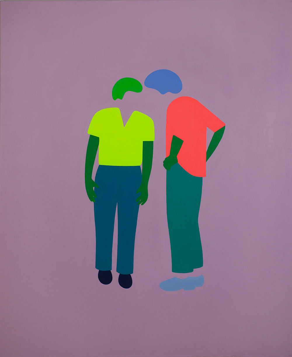 Two Stand and Talk (Purple, Orange and Blue)